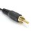 kenable 3.5mm Mono Jack Plug To Single RCA Phono Plug Cable 2m Gold 3