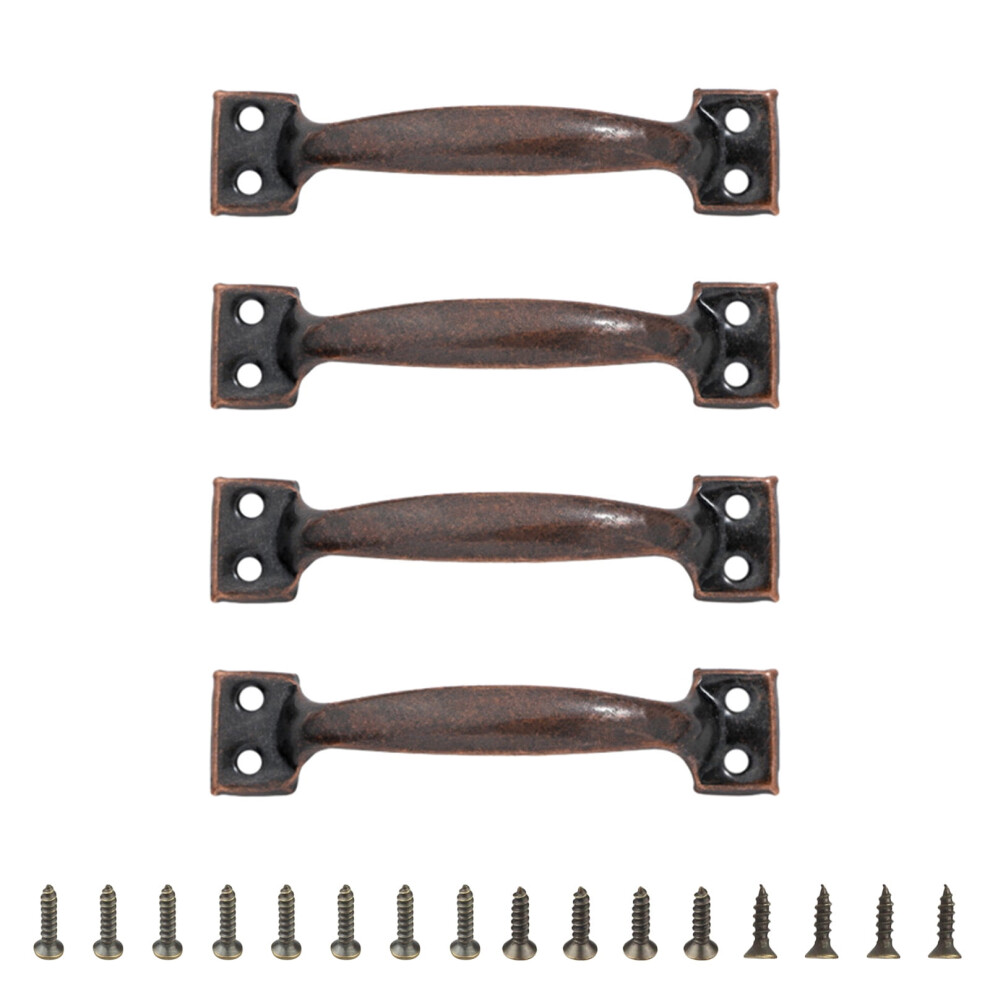 4 Pieces Dresser Drawer Pulls Metal Handles For Barn Door And Cabinets Antique Furniture Handles Kitchen Hardware 9329345256042