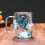 Doppelwandiger Glasbecher mit Blumenmuster, 250 ml 2