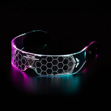 7 Color Decorative Cyberpunk Glasses Colorful Luminous Glasses Led Light Up Eyeglasses For Bar Ktv Halloween