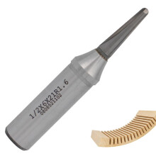 TCT Router Bits, R1.6mm Rounded Bottom Arc Grooving Cutter, V-Groove CNC Milling Bit for Woodworking, Plywood, Bending & Furniture – Compatible with