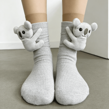 3D Knit Animal Socks - Cozy Winter Socks With Cute Plush Animal Designs, Christmas Gifts For Kids & Adults, B