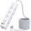 Multiprise parafoudre blanche 12 prises, cordon de 7,6 m 1