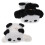 Presilhas de cabelo pretas de pelúcia com garras (pacote com 2) 1