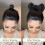 Agrafă de păr Chignon Perucă sintetică cu fundă și ace 5