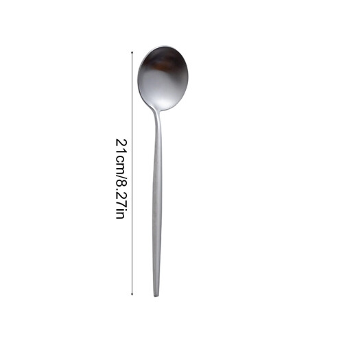 Cuchara de café de acero inoxidable con mango largo (1 pieza) 2