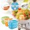 Κουτί Bento από ανοξείδωτο ατσάλι2 στρώσεων1800ml 2