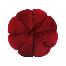 Rund fløyelspute i blomsterform, 40 cm