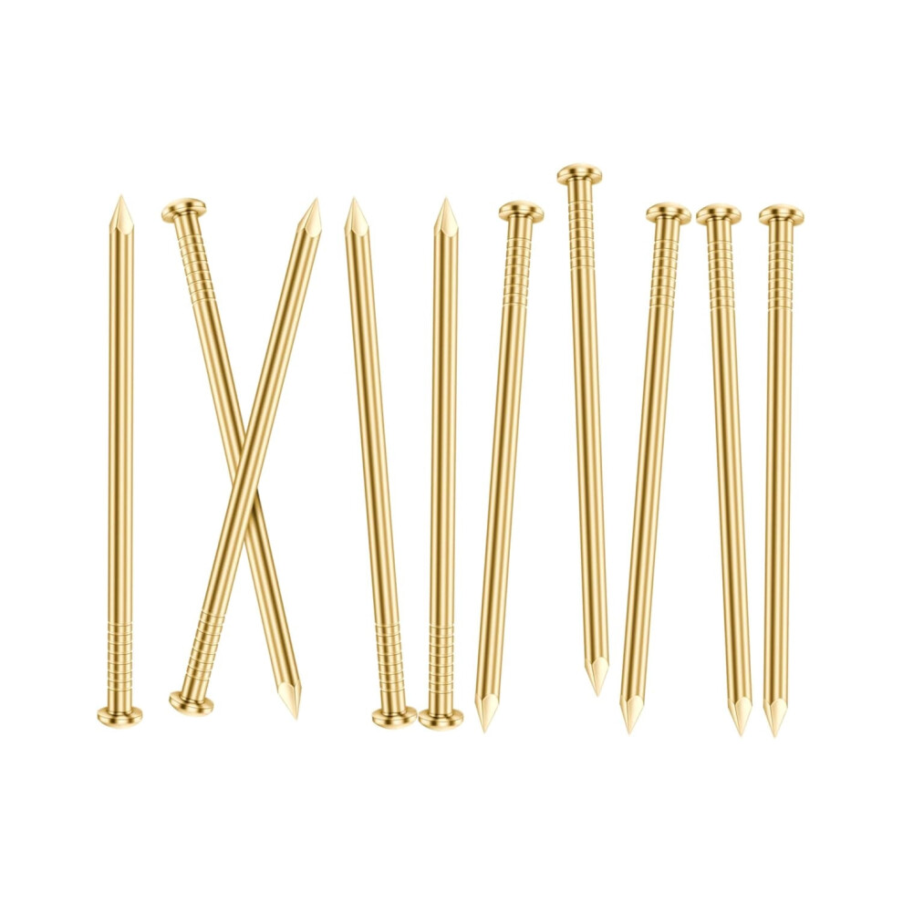 1-1/2 Inch Gold Hardware Nails, Round Head Nail, Small Nail, Nail Hanging Poster, Pictures Nail, Wood Nail, 100 Pcs 9402001183675