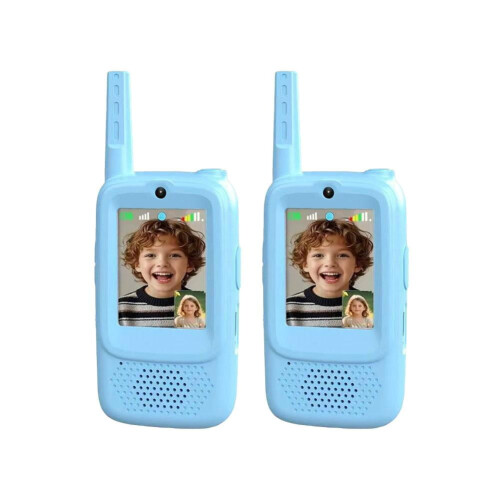 Παιδικά Walkie Talkie σετ των 2, επαναφορτιζόμενα με κάμερα HD και εναλλάκτη φωνής,