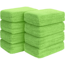 Microfiber Applicator Pads for Car Detailing 5x3 Inch 8 Pack