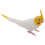 Artificial Cockatiel Ornament White Decorative Figurine 1