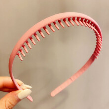 Femei simple colorate mat dințate bentițe de păr păr rupt finisare bandă de susținere în aer liber păr Hoop accesorii de păr la modă