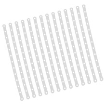 40 bandes de suspension en plastique blanc avec connecteurs pour présentoirs et usages variés