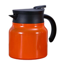 Taza térmica de doble pared con aislamiento al vacío, 800 ml, naranja – Botella de acero inoxidable aislada con tapa a prueba de fugas,