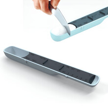 Cuillère doseuse ajustable ACDANC, mesure de 1 ml à 15 ml et de 1/4 c. à café à 1 c. à soupe, bleue