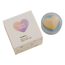 Vela aromática en forma de corazón, decoración romántica, 1 unidad.