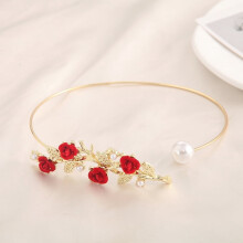 Decorative Curtain Flower Design with Crystal Accent Metal Tieback Hooks No Drill Window Treatment Modern Style for Home Office