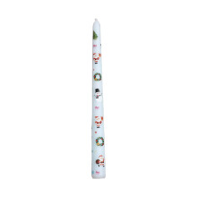 Bougie de 25 cm de long, décoration de Noël, sapin de Noël de bureau, accessoires d'ambiance festive, bleu clair