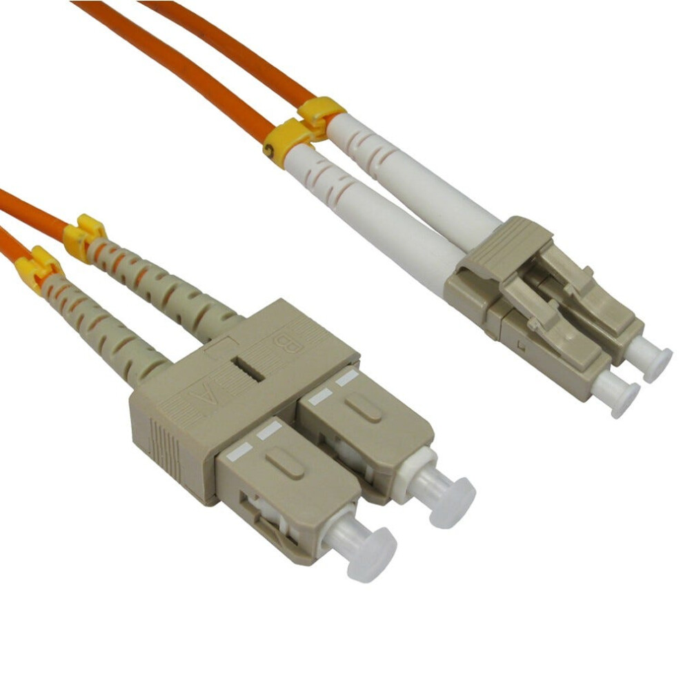Om2 Fibre Optic Lc Sc Duplex Mm 50 125 Patch Lszh Cable 2M Orange 5055383473397