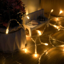 Battery Operated Fairy Lights, 10 LED Warm White String Lights (2m), Indoor/Outdoor, for Bedroom, Party, Wedding, Gypsophila Decor