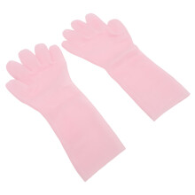 Silikon-Feuchtigkeitsspendende Handschuhe rosa verlängerte Größe