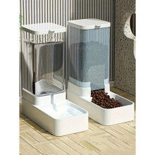 Automatic Pet Feeder & Water Dispenser Set – Large Capacity, Travel-Friendly Gift for Cat/Dog Lovers & Pet Moms, Compatible with Standard