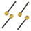 Glittermicrofoonaccessoires voor kinderfeestjes (4-pack) 2