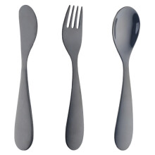 3 Pcs Stainless Steel Flatware Set, Food-Grade Silverware, Polished Metal Utensils, Dishwasher Safe Dining Set, Safe Daily Use