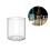 Glassylindervase klar 2,56 tommer diameter 1