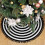 Weihnachtsbaumdecke Schwarz-Weiß 24 Zoll 2