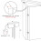 Metal Portable Door Lock for Double Doors White 3