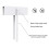 Metal Portable Door Lock for Double Doors White 5