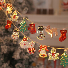 LED Iron Father Christmas Lights – Small String Lights for Indoor/Outdoor Decor, Compatible with Christmas Patio & Room Decoration