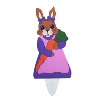 Panneau extérieur de Pâques avec motif de lapin et d'œufs