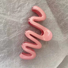 (Pink) Strong Hold Hair Claw Clip for All Hair Types