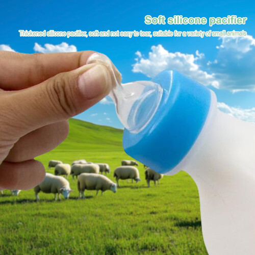 Μπιμπερό 800ml για αρνί και κατσίκα με ζυγαριά, μαλακή θηλή – 4 μπιμπερό + 4 πιπίλες 2