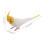 Artificial Cockatiel Ornament White Decorative Figurine 2
