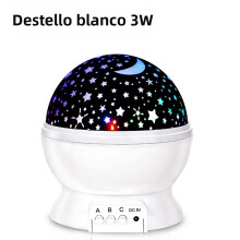 3W Star Projector Night Light for Boys and Girls, Rotating LED Wall Decoration, Fun Gift for Room