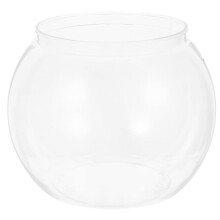 ELAYARD Transparent Plastic Fish Tank Unbreakable Aquarium Bowl for Desktop Indoor and Outdoor Use