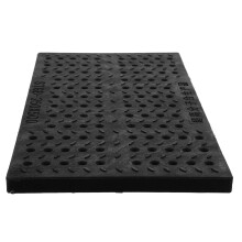 Angled Drainage Grate for Yard Drainage System Plastic Black 1Pack