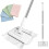Snap Grip Mini Mop, Zero Touch Retractable Push Pull Convenient Cloth Changing, Wet & Dry Easy Mopping Flat Dust Mop for Gaps Multi-Surface 1