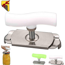 Ouvre-couvercle réglable avec poignée ergonomique (1 pièce)