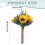 Artificial Sunflower Wedding Bouquet for Bride and 3
