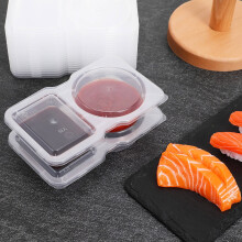 Minkissy 20 Pcs Divided Condiment Containers with Lids for Picnics, Meal Prep, Lunch Boxes, and Food Storage