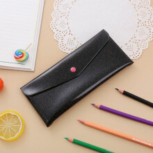 Transparent Pencil Bag with Zipper, Large Capacity Student Exam Organizer and Portable Stationery Storage Pouch, Black
