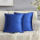 Μαξιλαροθήκες Royal Blue Velvet 16x16 ιντσών, σετ των 2 τεμαχίων 1