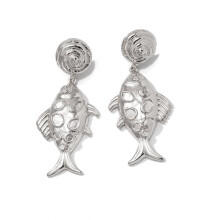 (10) Glossy Sea Star Drop Earrings for Party & Show