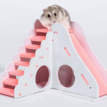 1PC Hamster Climbing Toys Composite Material Pink Chewing Pet Care Playground