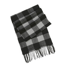 Men's British Plaid Multifunctional Scarf – Warm, Fringed, Soft & Stylish; Compatible with Daily, Office & Outdoor Use